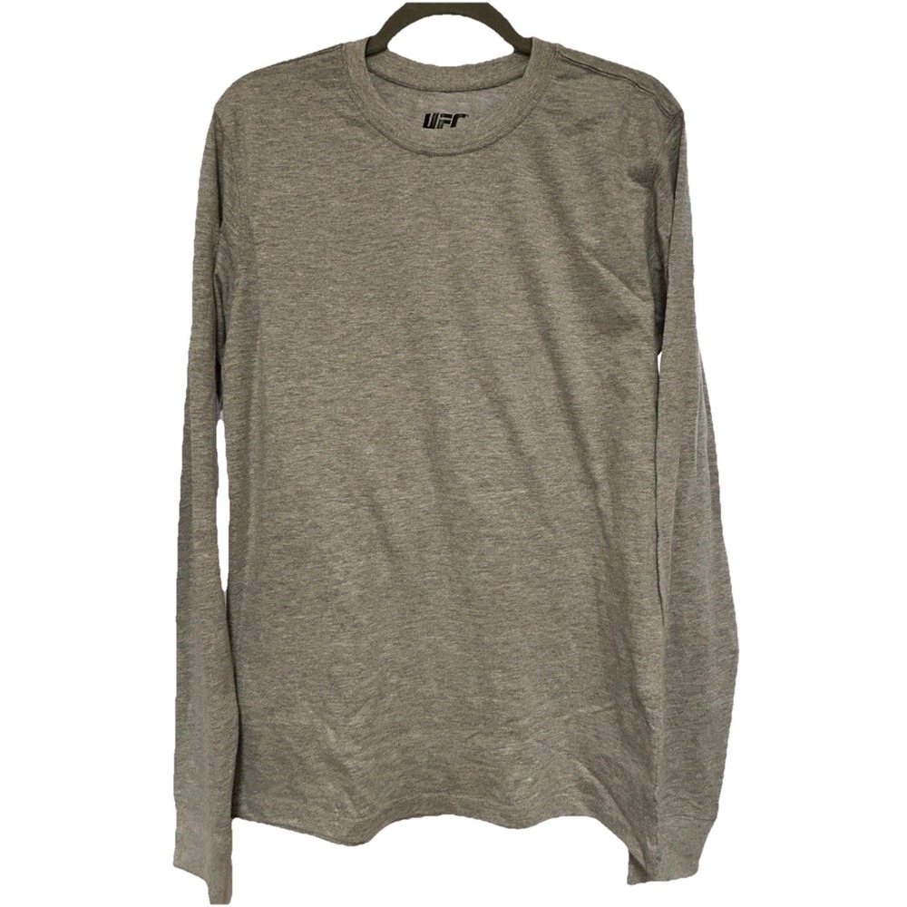 UFC Long Sleeve‎ Shirt Size Large New Gray Men's Casual Basic Athleisure